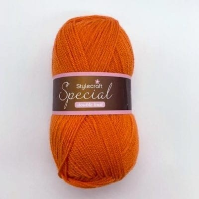 Stylecraft orange yarn